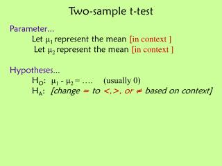 Two-sample t-test
