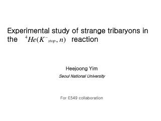 Experimental study of strange tribaryons in the reaction