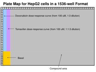 Plate Map for HepG2 cells in a 1536-well Format