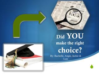 Did YOU make the right choice?