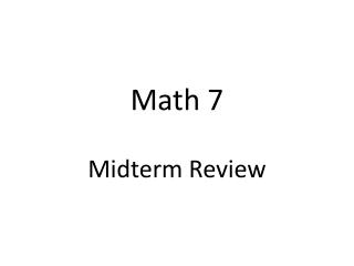 Math 7