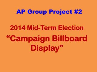 AP Group Project #2