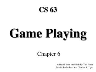 Game Playing