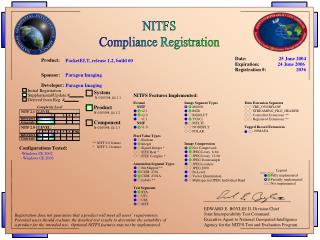 NITFS Compliance Registration