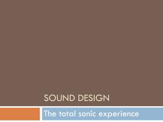 Sound Design