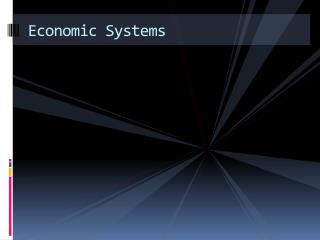 Economic Systems