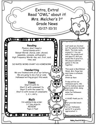 Reading Phonics: short vowel e Initial blends with l