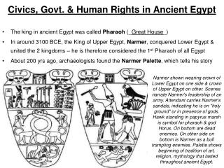 Civics, Govt. &amp; Human Rights in Ancient Egypt
