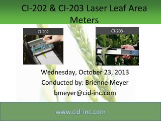CI-202 &amp; CI-203 Laser Leaf Area Meters