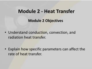 Module 2 - Heat Transfer