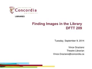 Finding Images in the Library DFTT 209