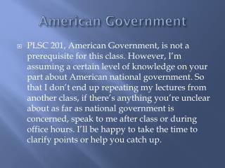 American Government