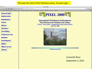 This was the start of the Pixelxxxx series, 14 years ago…