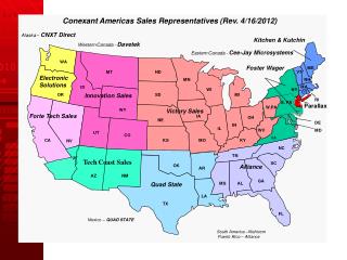 americas sales reps map