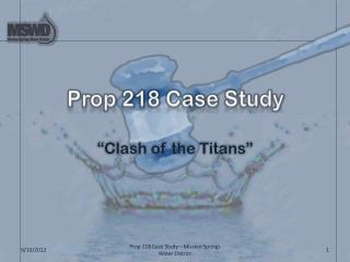 Prop 218 Case Study