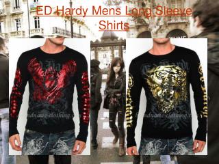 ED Hardy Mens Long Sleeve Shirts