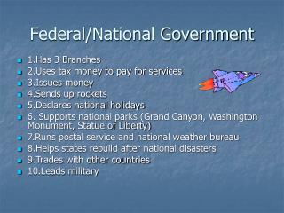 Federal/National Government