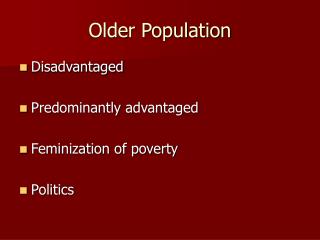 Older Population