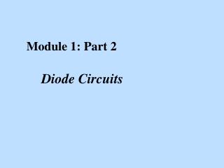 Module 1: Part 2