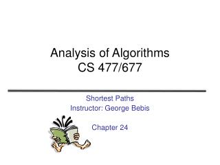 Analysis of Algorithms CS 477/677