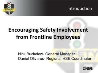 Encouraging Safety Involvement from Frontline Employees