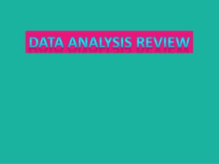 Data Analysis Review