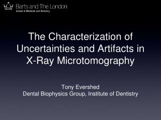 The Characterization of Uncertainties and Artifacts in X-Ray Microtomography