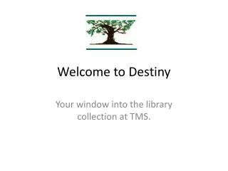 Welcome to Destiny