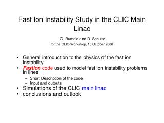 General introduction to the physics of the fast ion instability