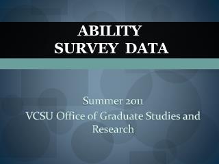 Ability Survey Data