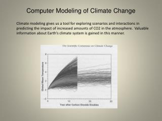 Computer Modeling of Climate Change