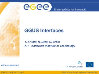 GGUS Interfaces