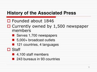 History of the Associated Press
