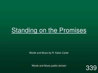 Standing on the Promises