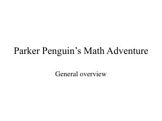 Parker Penguin’s Math Adventure