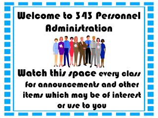 Welcome to 343 Personnel Administration