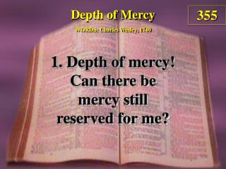 Depth of Mercy (Verse 1)