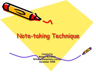 Note-taking Technique