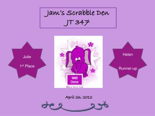 Jam’s Scrabble Den JT 347
