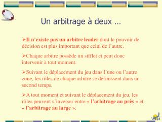 Un arbitrage à deux …