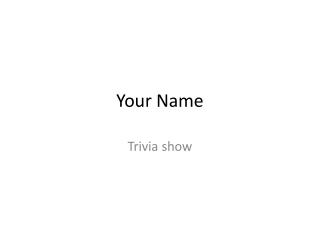 Your Name