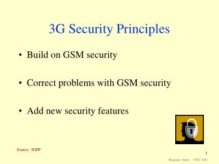 3G Security Principles