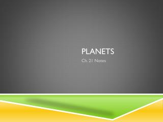 Planets