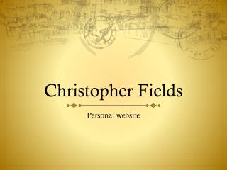 Christopher Fields