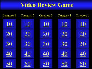 Video Review Game