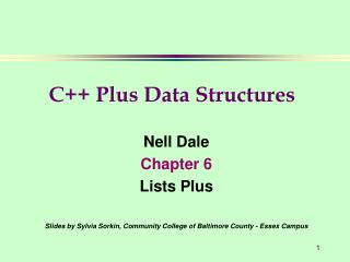 Nell Dale Chapter 6 Lists Plus