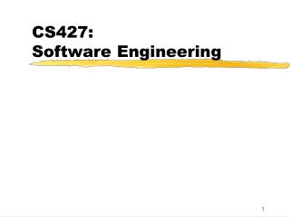 CS427: Software Engineering