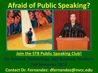 Afraid of Public Speaking?