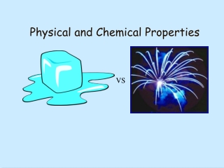 Physical and Chemical Properties