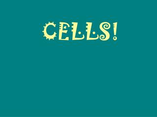 CELLS!